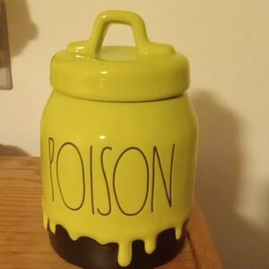 Rae Dunn Halloween Drip Canister 💚💚💚💚🖤🖤🖤🖤 POISON